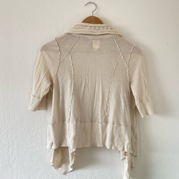 Anthropologie TINY Cream Cable Knit Cardigan - Picture 4 of 8